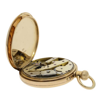 Very fine Swiss gold half-hunting cased lever watch Circa 1870 Very fine Swiss gold half-hunting cased lever watch Circa 1870