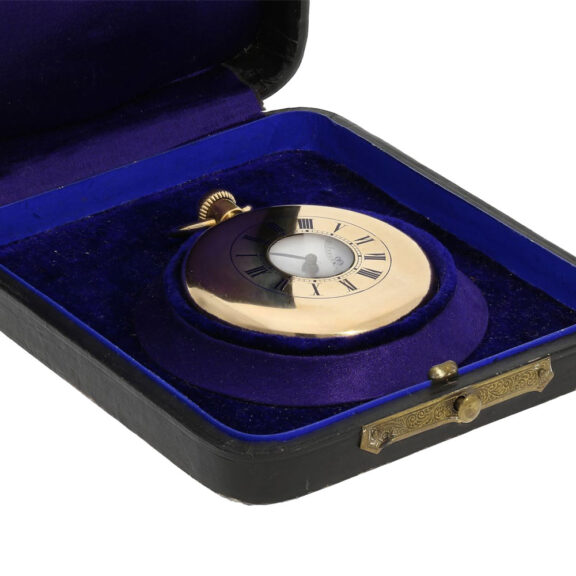 Very fine Swiss gold half-hunting cased lever watch Circa 1870 Very fine Swiss gold half-hunting cased lever watch Circa 1870