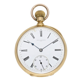 Very fine Swiss gold open faced ankerchonometer Circa 1875