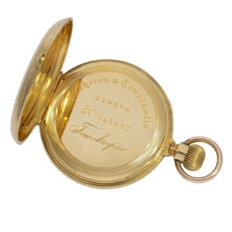 Very fine Swiss gold open faced ankerchonometer Circa 1875