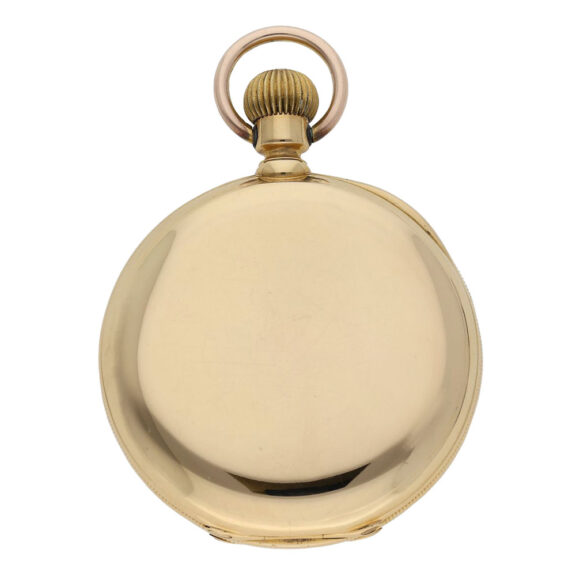 Very fine Swiss gold open faced ankerchonometer Circa 1875 Very fine Swiss gold open faced ankerchonometer Circa 1875