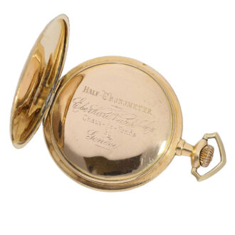 Swiss gold and enamel Art Nouveau Lépine watch Circa 1910