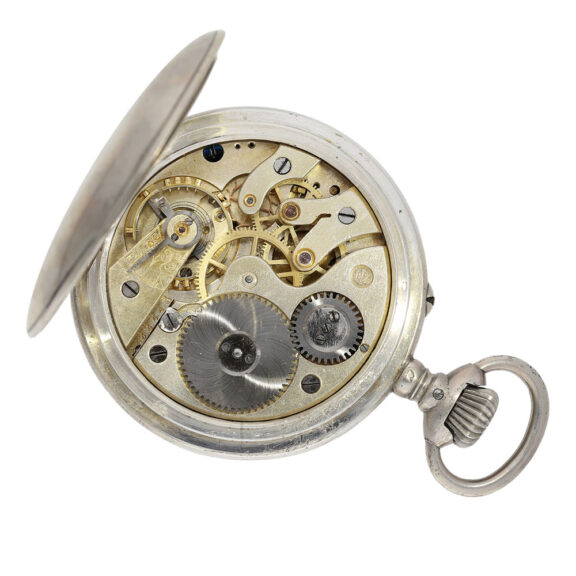 Very early Swiss silver lever Pallweber watch Circa 1886 Very early Swiss silver lever Pallweber watch Circa 1886