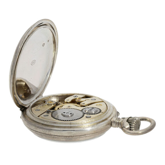 Very early Swiss silver lever Pallweber watch Circa 1886 Very early Swiss silver lever Pallweber watch Circa 1886