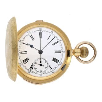 Swiss 18K gold quarter repeating chronograph Circa 1890