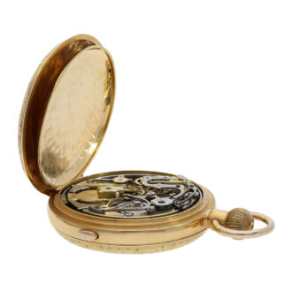 Swiss 18K gold quarter repeating chronograph Circa 1890