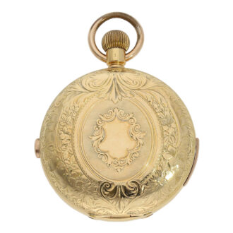 Swiss 18K gold quarter repeating chronograph Circa 1890