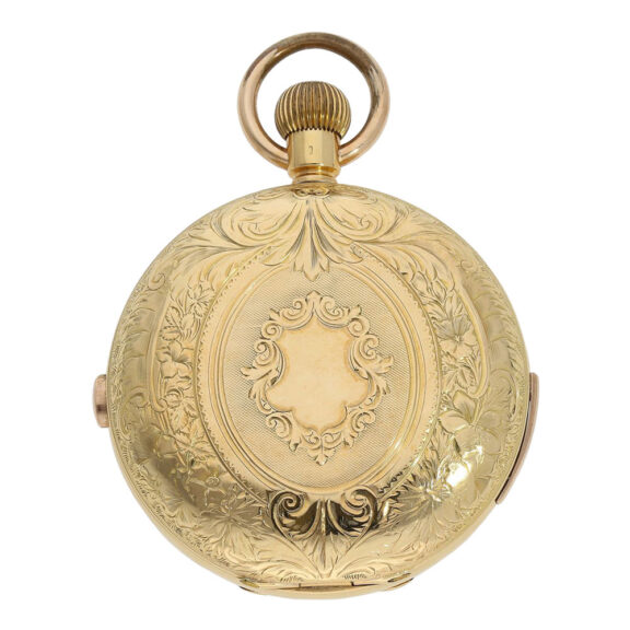 Swiss 18K gold quarter repeating chronograph Circa 1890