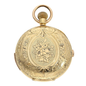 Swiss 18K gold quarter repeating chronograph Circa 1890