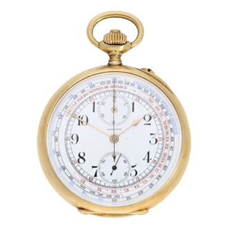 Swiss ankerchromometer with chronograph and counter Circa 1915