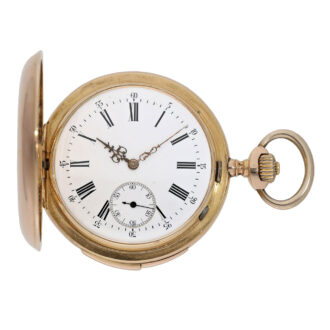 Swiss 18K rose gold minute repeating lever watch Circa 1900