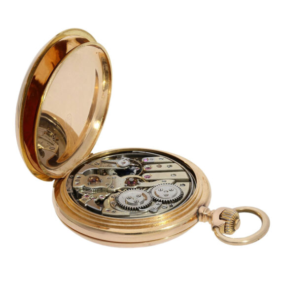 Swiss 18K rose gold minute repeating lever watch Circa 1900 Swiss 18K rose gold minute repeating lever watch Circa 1900