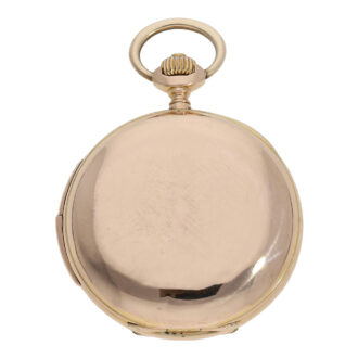 Swiss 18K rose gold minute repeating lever watch Circa 1900