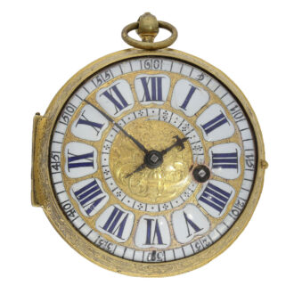 Very fine French gilt verge oignon pocket watch Circa 1710