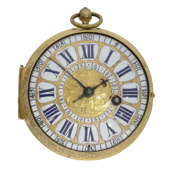 Very fine French gilt verge oignon pocket watch Circa 1710 Very fine French gilt verge oignon pocket watch Circa 1710