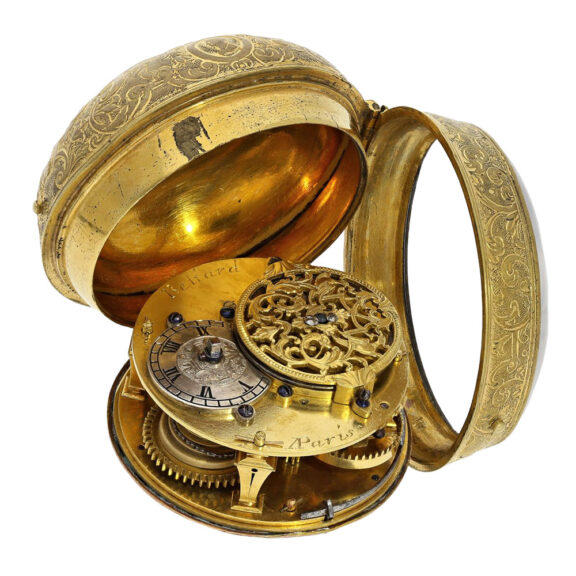 Very fine French gilt verge oignon pocket watch Circa 1710 Very fine French gilt verge oignon pocket watch Circa 1710