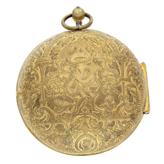 Very fine French gilt verge oignon pocket watch Circa 1710