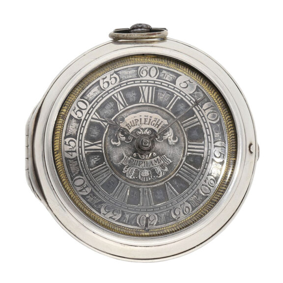 Early English silver mock pendulum verge watch Circa 1700