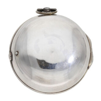 Early English silver mock pendulum verge watch Circa 1700
