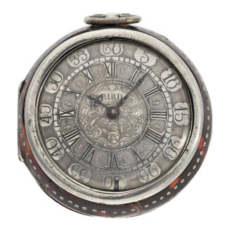 Early English silver pair cased verge oignon watch Circa 1700