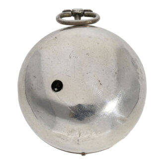 Early English silver pair cased verge oignon watch Circa 1700