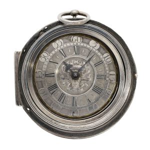 English silver and shagreen verge oignon watch Circa 1690