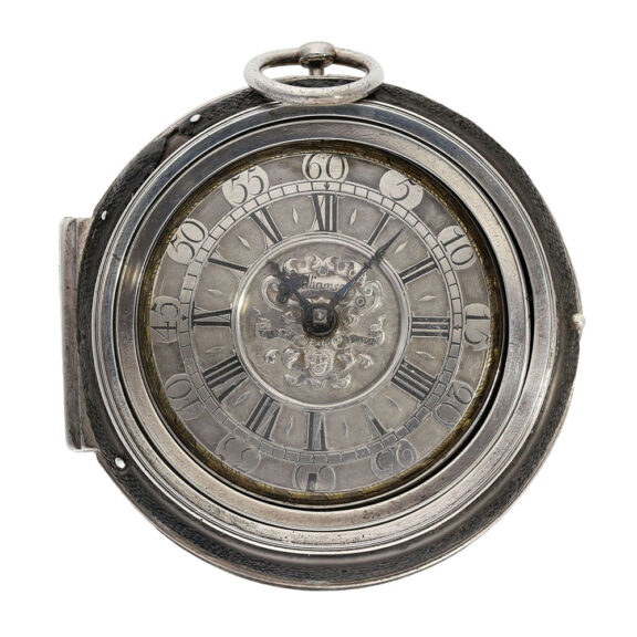 English silver and shagreen verge oignon watch Circa 1690