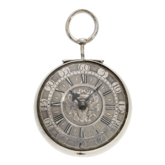 English silver and shagreen verge oignon watch Circa 1690