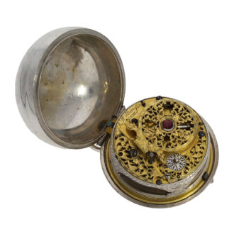 English silver and shagreen verge oignon watch Circa 1690
