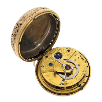 English rose gold triple cased repeating duplex Circa 1800