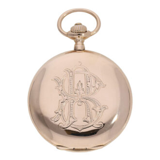 German 14K rose gold hunting cased lever watch Circa 1900