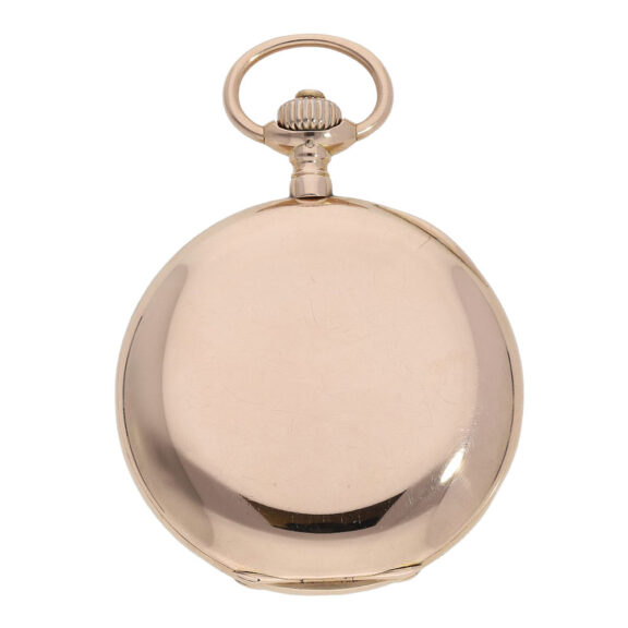 German 14K rose gold hunting cased lever watch Circa 1900 German 14K rose gold hunting cased lever watch Circa 1900