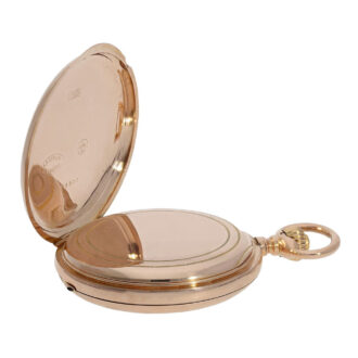 German 14K rose gold hunting cased lever watch Circa 1890