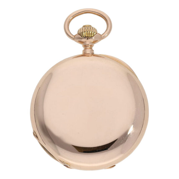 German 14K rose gold hunting cased lever watch Circa 1890 German 14K rose gold hunting cased lever watch Circa 1890