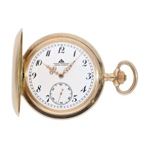Large German 14K rose gold precision watch Circa 1920