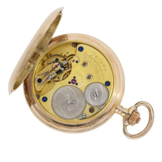 Large German 14K rose gold precision watch Circa 1920