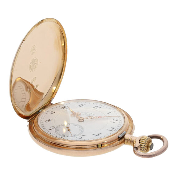 German rose gold hunting cased lever watch Circa 1920 German rose gold hunting cased lever watch Circa 1920