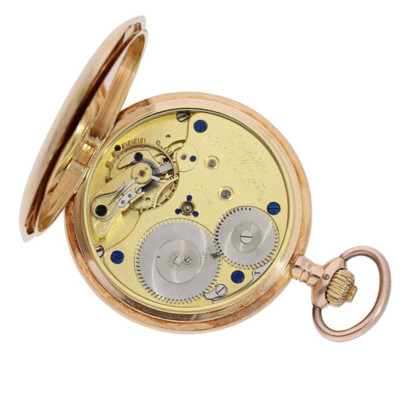 German rose gold hunting cased lever watch Circa 1920 German rose gold hunting cased lever watch Circa 1920