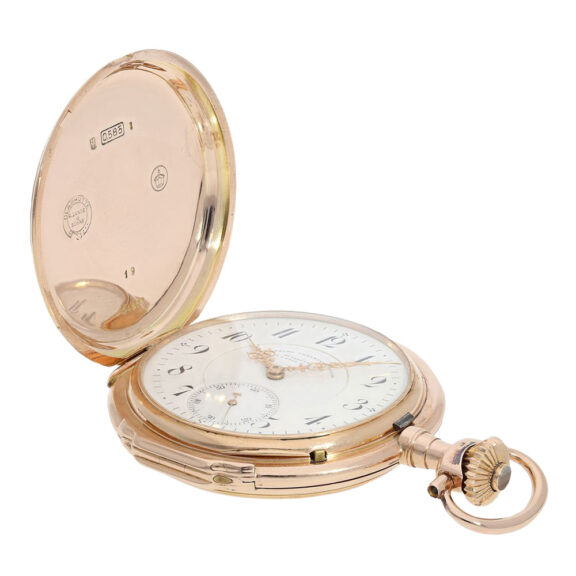 Large German 14K carat rose gold lever watch Circa 1902 Large German 14K carat rose gold lever watch Circa 1902