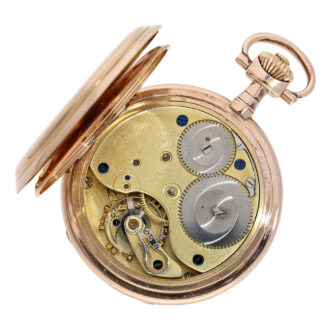 Large German 14K carat rose gold lever watch Circa 1902 Large German 14K carat rose gold lever watch Circa 1902