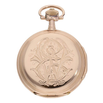 Large German 14K carat rose gold lever watch Circa 1902 Large German 14K carat rose gold lever watch Circa 1902