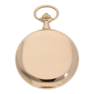 Large German 18K rose gold hunting cased lever circa 1910