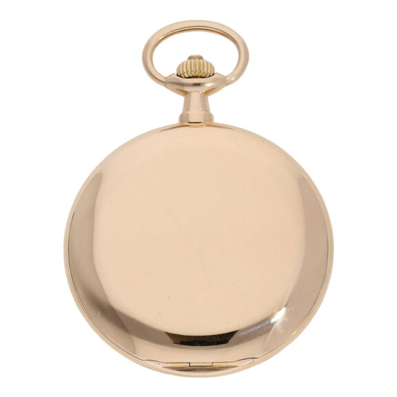Large German 18K rose gold hunting cased lever circa 1910 Large German 18K rose gold hunting cased lever circa 1910