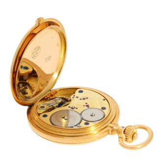 German 18K rose gold hunting cased precision watch Circa 1897 German 18K rose gold hunting cased precision watch Circa 1897