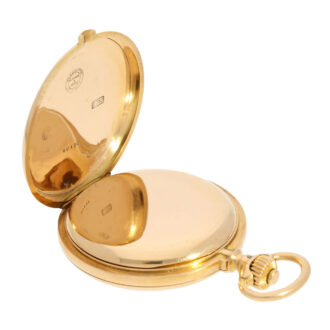 German 18K rose gold hunting cased precision watch Circa 1897 German 18K rose gold hunting cased precision watch Circa 1897