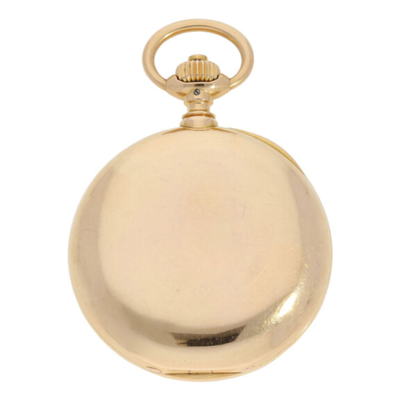 German 18K rose gold hunting cased precision watch Circa 1897 German 18K rose gold hunting cased precision watch Circa 1897