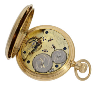 Early German gold half-hunting cased lever watch Circa 1890 Early German gold half-hunting cased lever watch Circa 1890