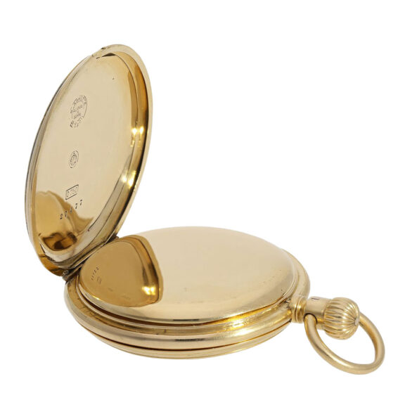 Early German gold half-hunting cased lever watch Circa 1890 Early German gold half-hunting cased lever watch Circa 1890