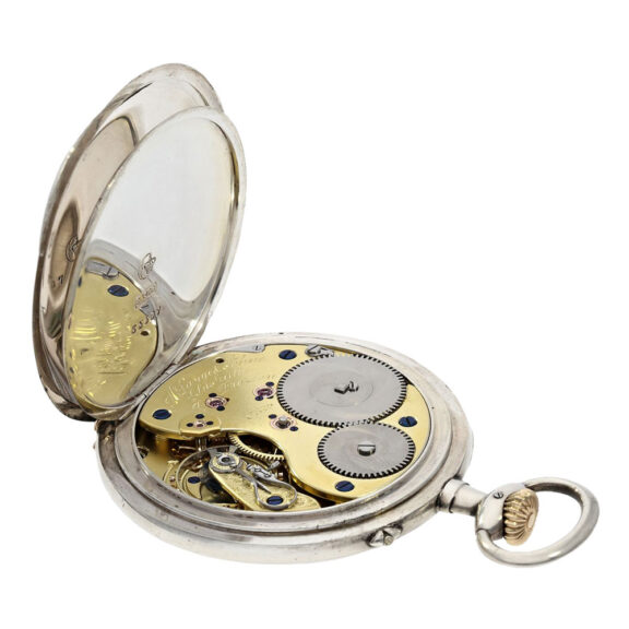Very large German silver open faced lever pocket watch Circa 1911 Very large German silver open faced lever pocket watch Circa 1911