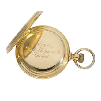 Swiss 18K gold open faced ankerchronometer Circa 1877
